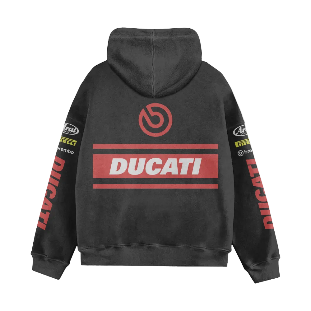 Sweat à capuche de course style moto v5
