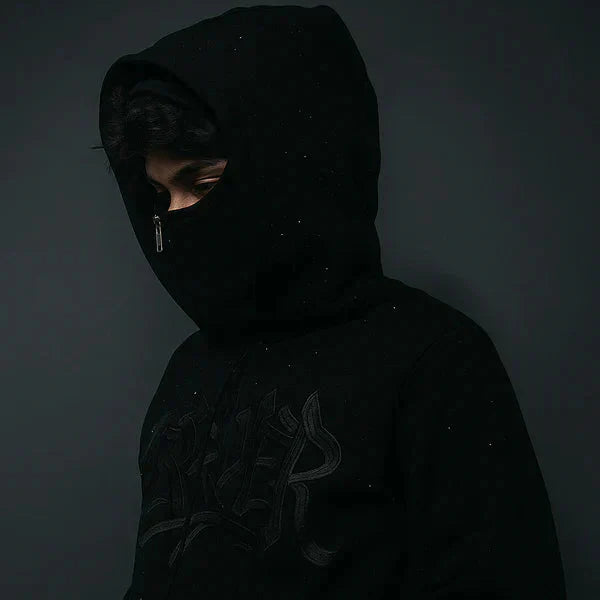 Balaclava Hoodie Rhinestone