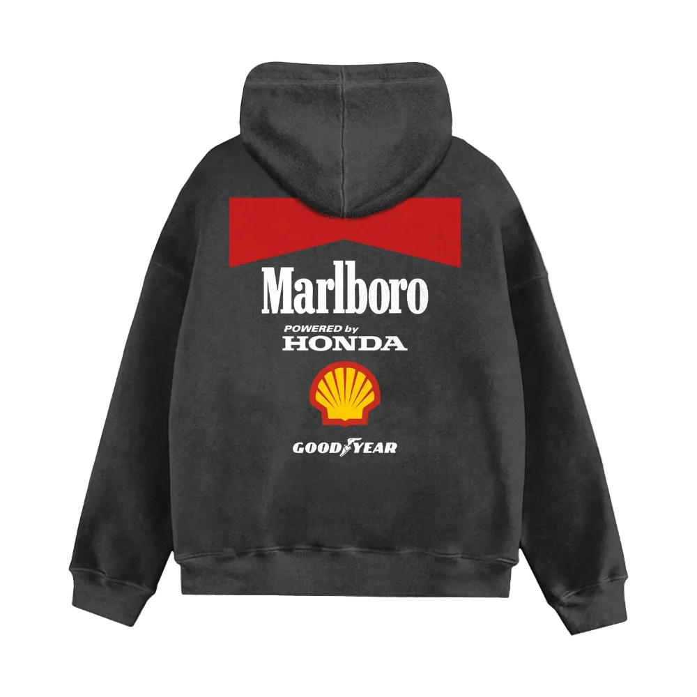 Washed Racing Inspired Hoodie
