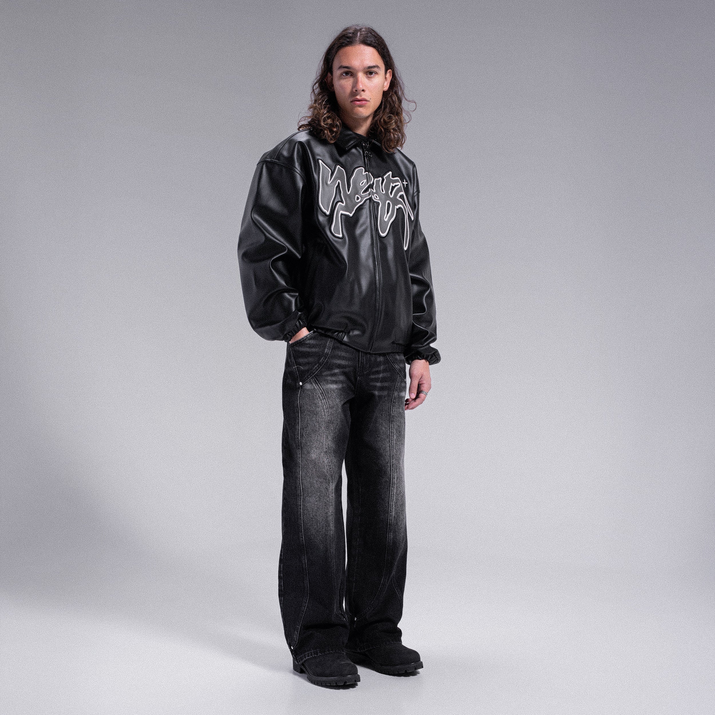 Jacket PU Leather  Black WEYZ